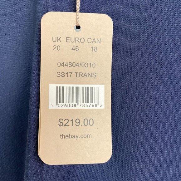 JACQUES VERT Navy Blue Pant NWT - Picture 3 of 9